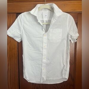 GAP Boys White Casual Button Down Shirt size Large (10)